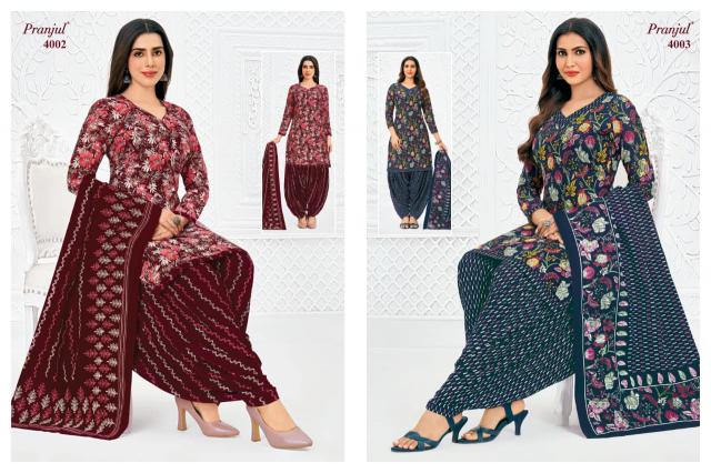 Pranjul priyanshi vol 40 wholesale cotton dress material in kolkata